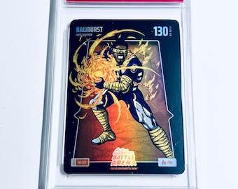 GRADED 10 TYRESE HALIBURTON “Haliburst” First Edition Battle Foil 2025 Bo Jackson Battle Arena Fire #BF129 Pacers Pristine Card