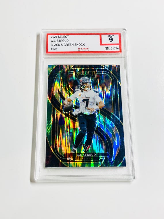 cj stroud graded card 2023 Panini Donruss 339 PSA 10 proof acrylic case to prevent damage and has been authenticated by SGC. 2023 Panini Prizm Draft Picks