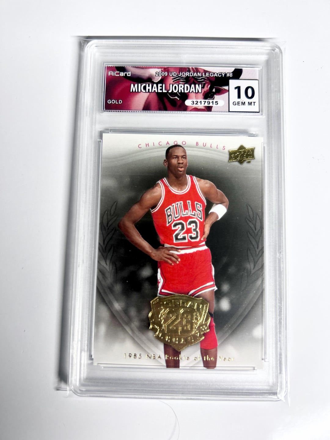 GRADED 10 MICHAEL JORDAN Gold 2009 Upper Deck Jordan Legacy #8