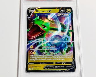 PSA 10 RAYQUAZA V Full Art 2023 POKEMON Sword and Shield Crown