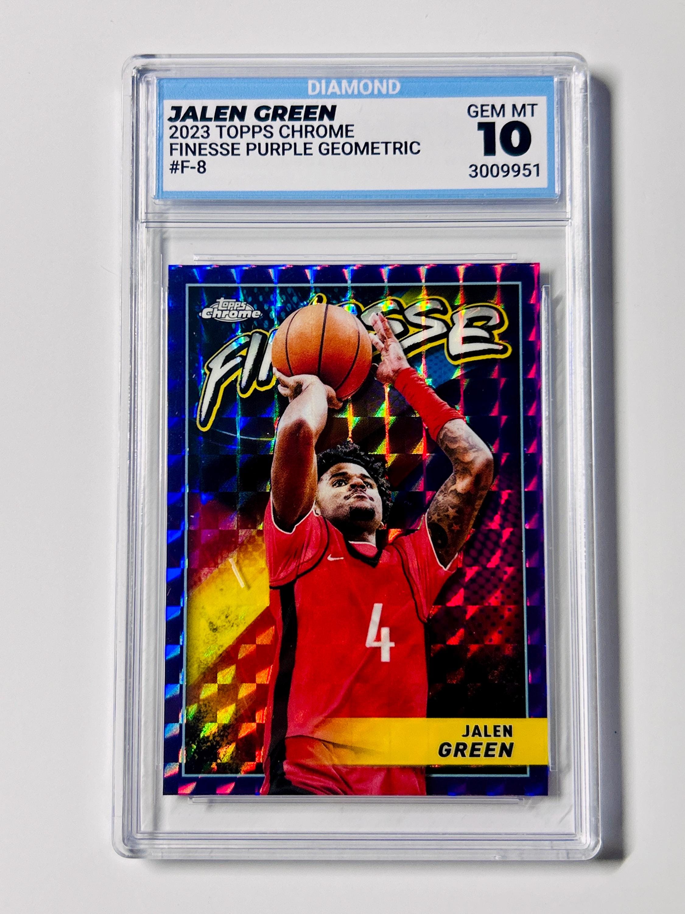 グレード10 2023 Topps Chrome JALEN GREEN フィネスパープル ジオ