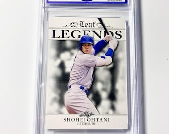 GRADED 10 SHOHEI OHTANI 2023 Legends Achievement Batting Los Angeles Dodgers Gem Mint