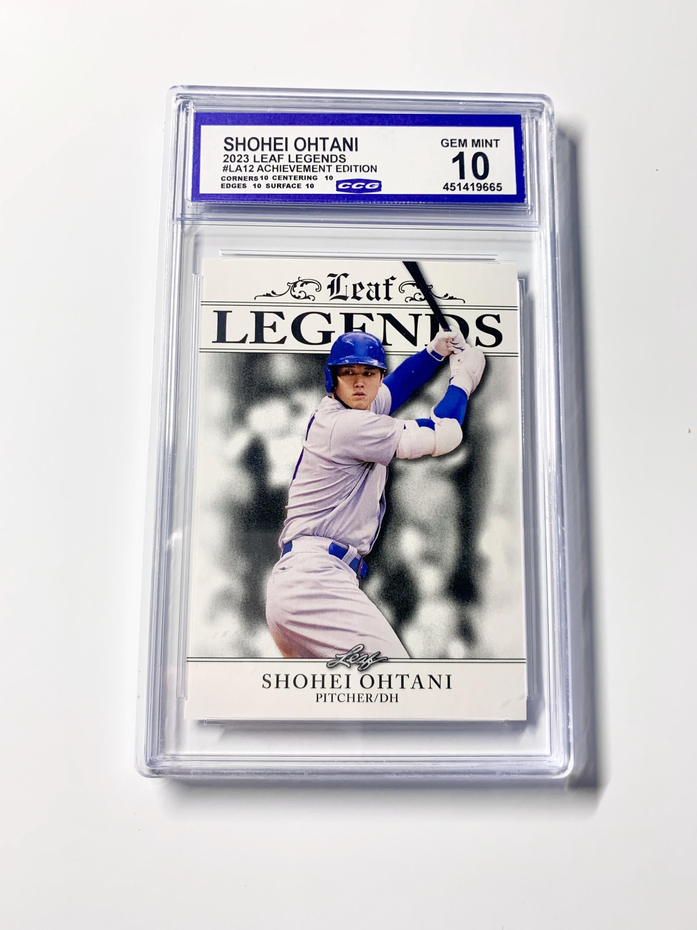 コレクション Shohei OHTANI RUN KING 2023 GRADED 10 SHOHEI OHTANI 2023 Legends Achievement Batting Los