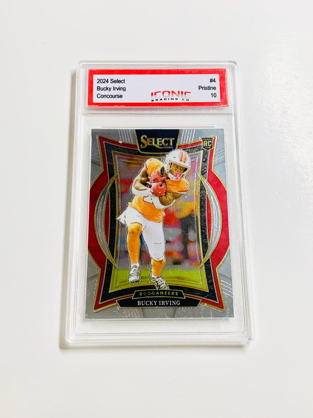 GRADED 10 BUCKY IRVING Rookie Card 2024 Select #4 Tampa Bay