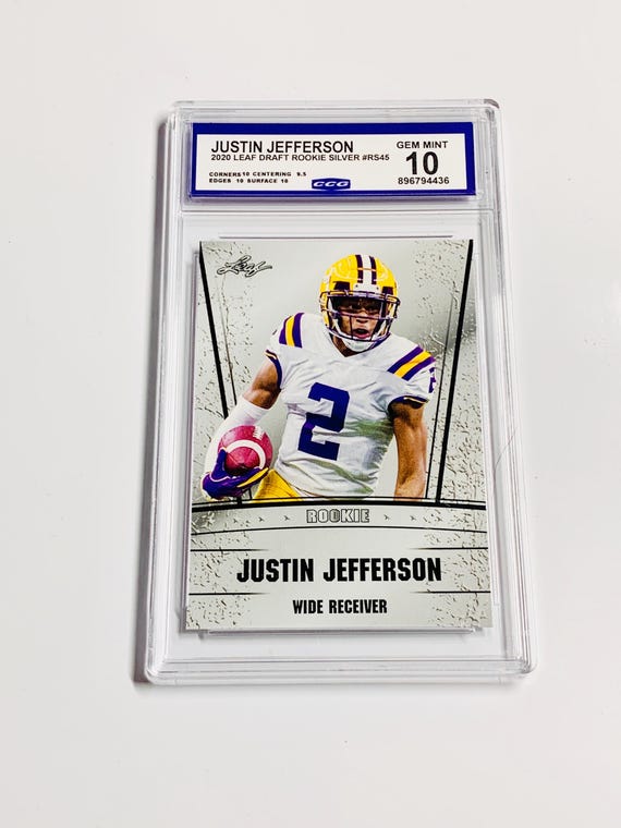 justin jefferson graded rookie card Amazon.com: Graded 2020 Panini Mosaic Justin Jefferson #270 Green Mosaic  Rookie RC Football Card PSA 10 Gem Mint : Collectibles & Fine Art