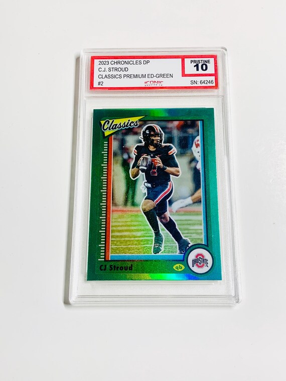 GRADED 10 CJ STROUD Rookie Card 2023 Chronicles Draft Picks Classics  Premium Edition - Green #2 Ohio State Houston Texans Pristine Card - Etsy  Israel