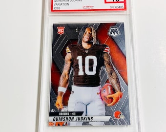 GRADED 10 QUINSHON JUDKINS Rookie Card 2025 Mosaic Variation #276 Cleveland Browns Pristine Card