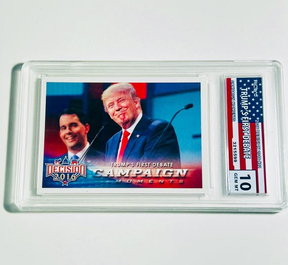 graded trump card Donald 2024 President 23K Gold Signature GEM-Mint 10 : Toys & Games PRESIDENT Donald Trump Playing Card