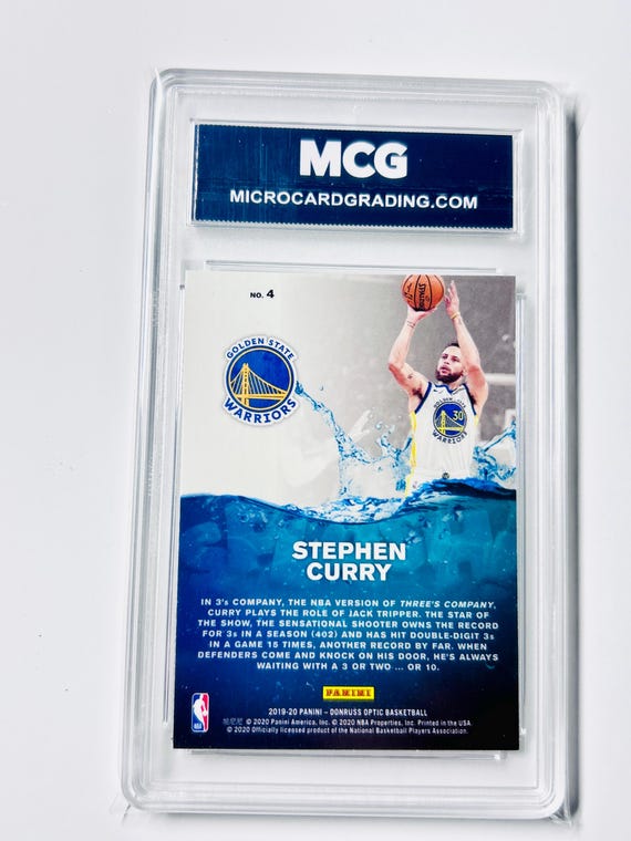 GRADED 10 STEPHEN CURRY 2019 Panini Donruss Optic Splash! Golden