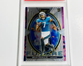 CALIFICACIÓN 10 Tarjeta de novato de BRIAN THOMAS Jr. 2024 Seleccione Future #20 Jacksonville Jaguars Tarjeta impecable