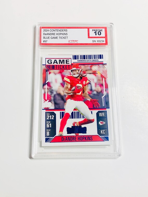 GRADED 10 Deandre HOPKINS Limited Edition /499 2024 Contenders Blue Game Ticket #97 super Bowl Kansas City Chiefs PRISTINE Card - Etsy GRADED 10 Deandre HOPKINS Limited Edition /499 2024 Contenders Blue Game Ticket #97 super Bowl Kansas City Chiefs PRISTINE Card - Etsy