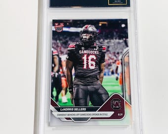 GRADED 10 LaNORRIS SELLERS Rookie Card Limited Edition 1 Of 2438 2025-26 Bowman U Now #4 South Carolina Gamecocks Gem Mint