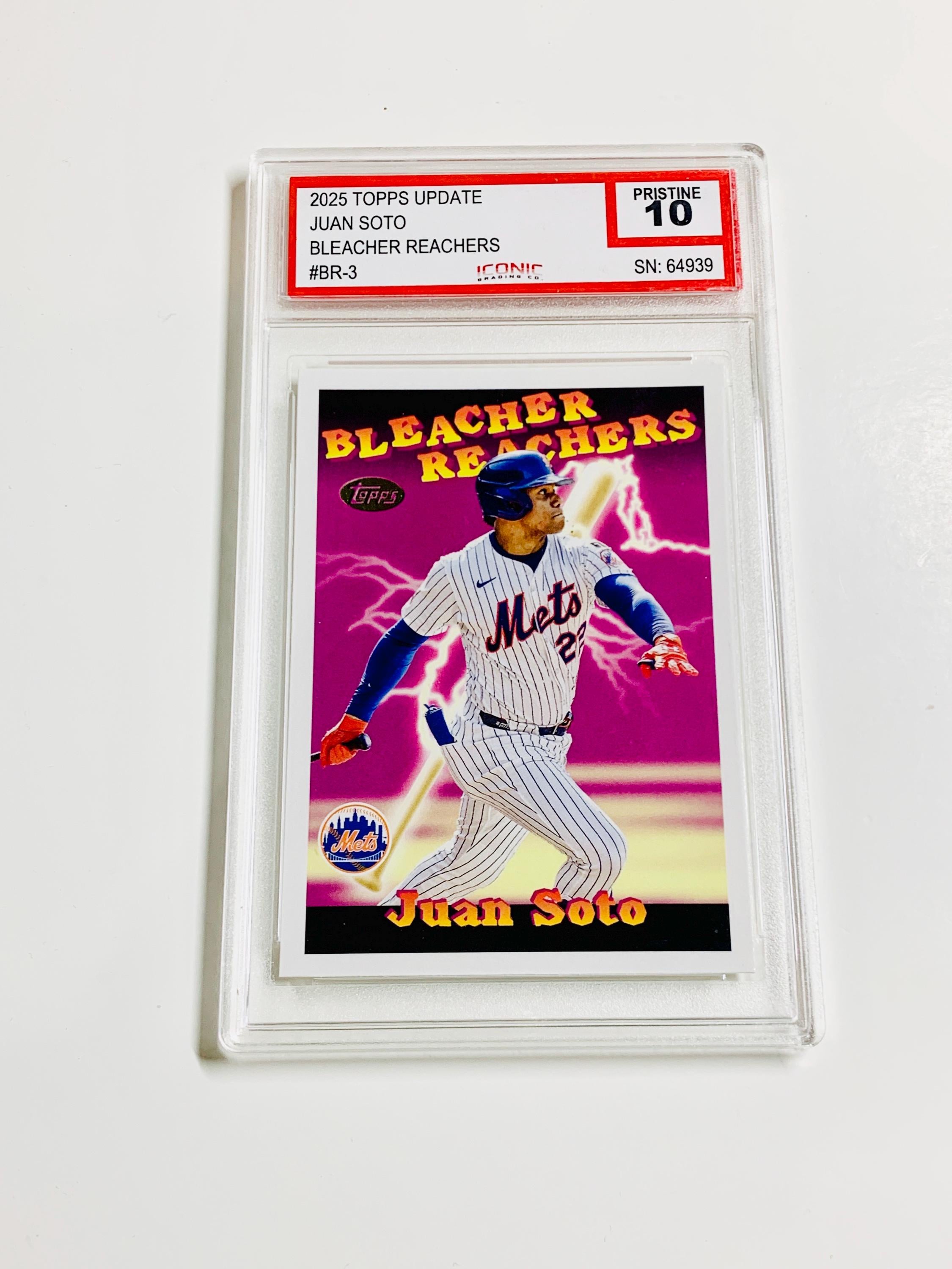 GRADED 10 JUAN SOTO 2025 Topps Update Bleacher Reachers #3 New 