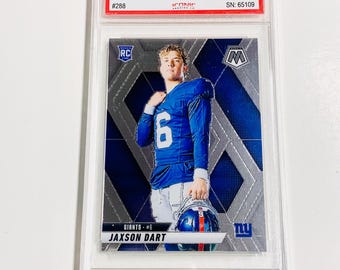 GRADED 10 JAXSON DART Rookie Card 2025 Mosaic Variation #288 New York Giants Pristine Card