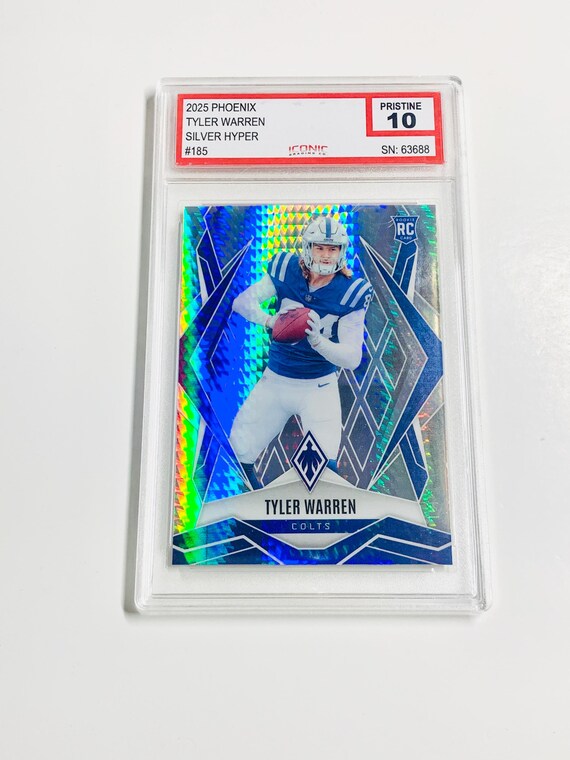 GRADED 10 TYLER WARREN Rookie Card 2025 Phoenix Silver Hyper #185