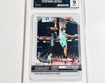 CALIFICADO Stephon Castle 2024-25 Panini Instant NBA #331 Spurs RC #/281 Mint