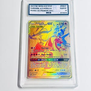 sm247 pokemon card value [English] RESHIRAM & CHARIZARD GX SM247 main image 1