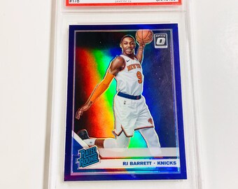 GRADED 10 RJ BARRETT Rookie Card 2019 Panini Donruss Optic Purple