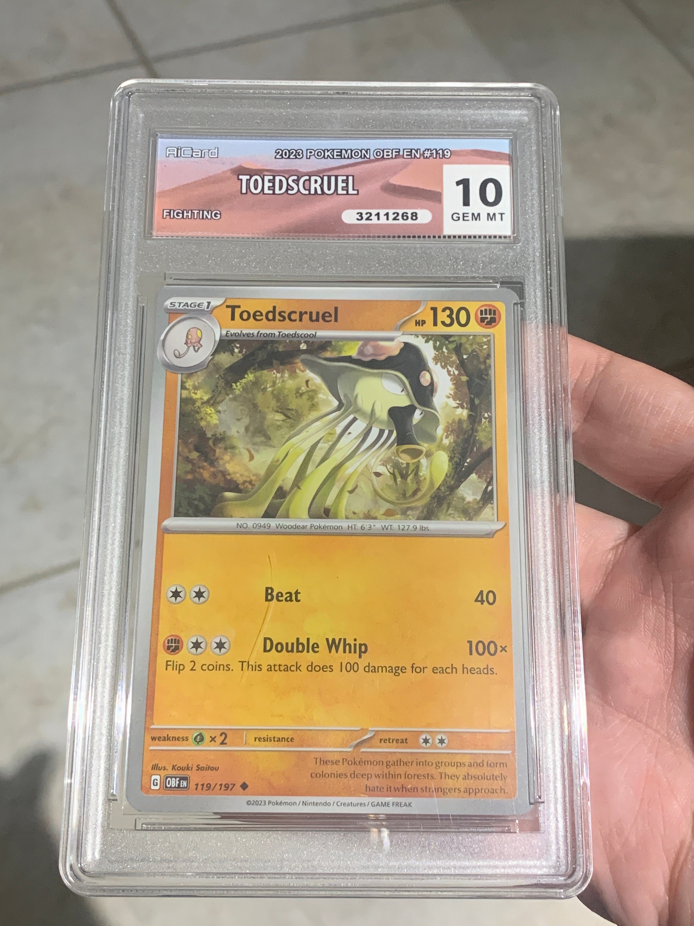 toedscruel pokemon card 185/182 - Toedscruel Pokemon Card