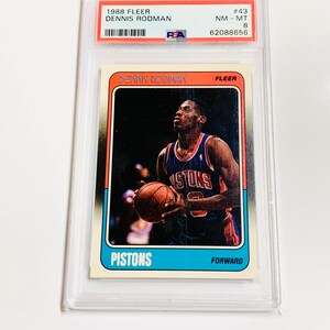 PSA デニス ロッドマン ルーキーカード 1988 Fleer #43 デトロイト
