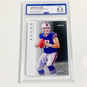 CALIFICACIÓN 9.5 2024 Leyenda JOSH ALLEN #L10 Tarjeta Buffalo Bills Mint + imagen 1
