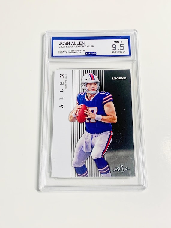 GRADED 9.5 2024 Legend JOSH ALLEN #L10 Buffalo Bills Card Mint + - Etsy