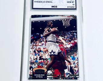 GRADED 10 SHAQUILLE O'NEAL Rookie Card 1992 Stadium Club #247