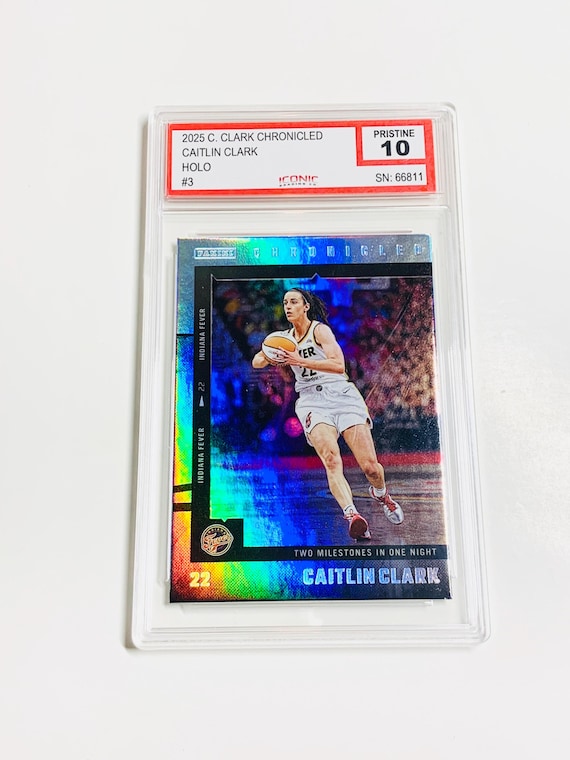 GRADED 10 CAITLIN CLARK 2025 C.C. Chronicled Holo #3 “two