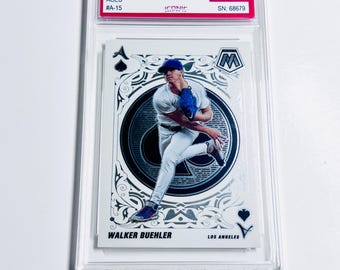 GRADED 10 WALKER BUEHLER 2022 Mosaic Aces Sp Short Print #A15 Los Angeles Pristine Card