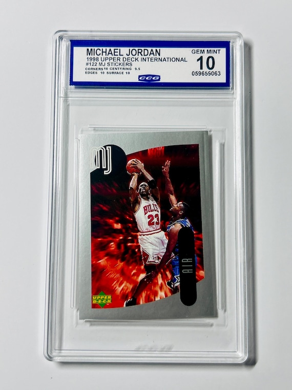 michael jordan graded 10 card Bulls 1999 Upper Deck MJ Career No.44 The Championship JP Sports GRADED 10 MICHAEL JORDAN 1998