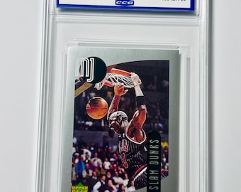 GRADED 10 MICHAEL JORDAN 1998 Upper Deck International #96 Chicago Bulls G.O.A.T Gem Mint