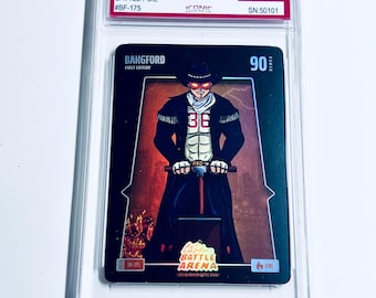 GRADED 10 WYATT LANGFORD “Bangford” First Edition Battle Foil 2025 Bo Jackson Battle Arena Fire #BF175 Texas Rangers Pristine Card