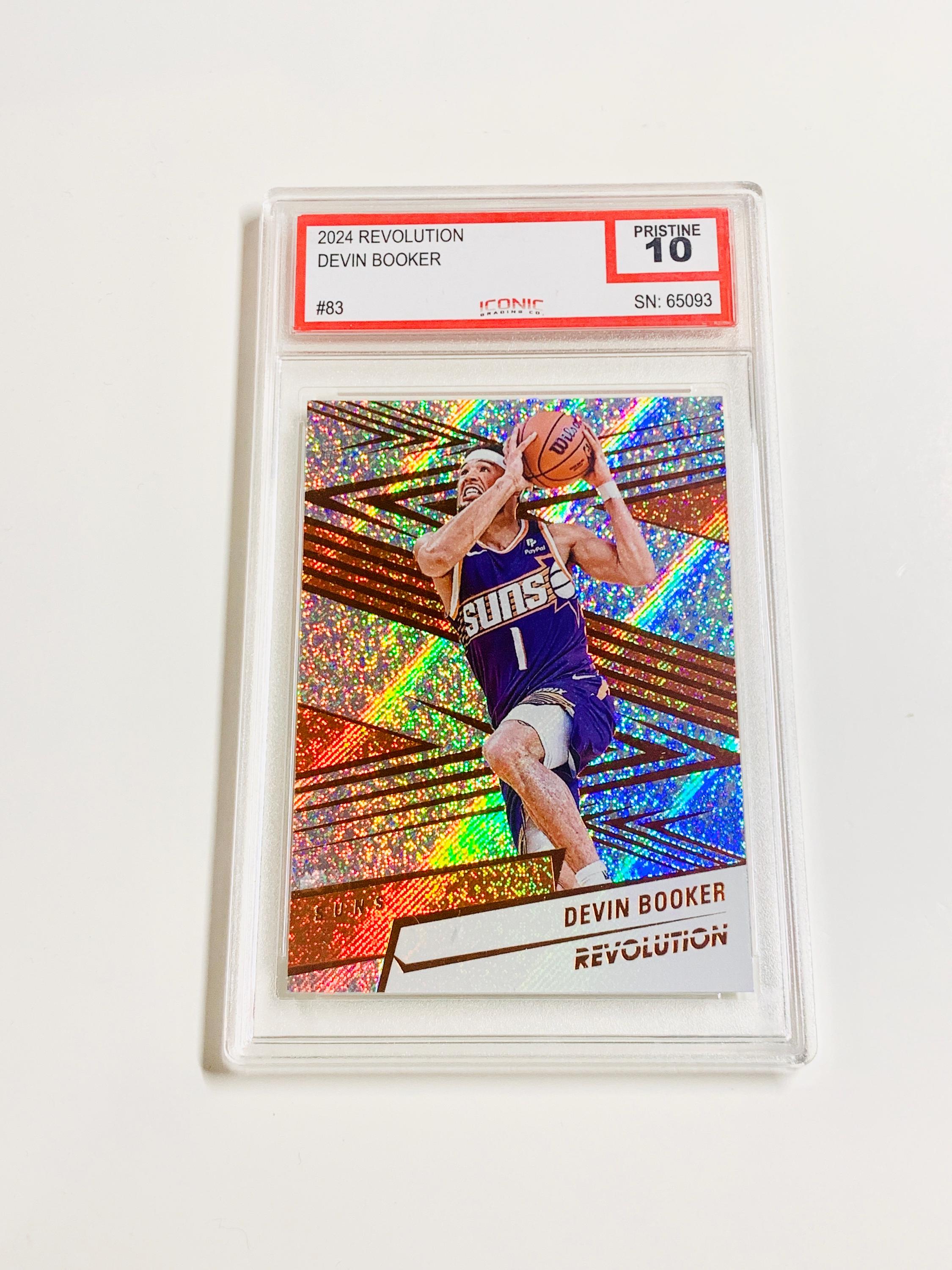 GRADED 10 DEVIN BOOKER 2024 Revolution Rainbow Shimmer #83 Phoenix