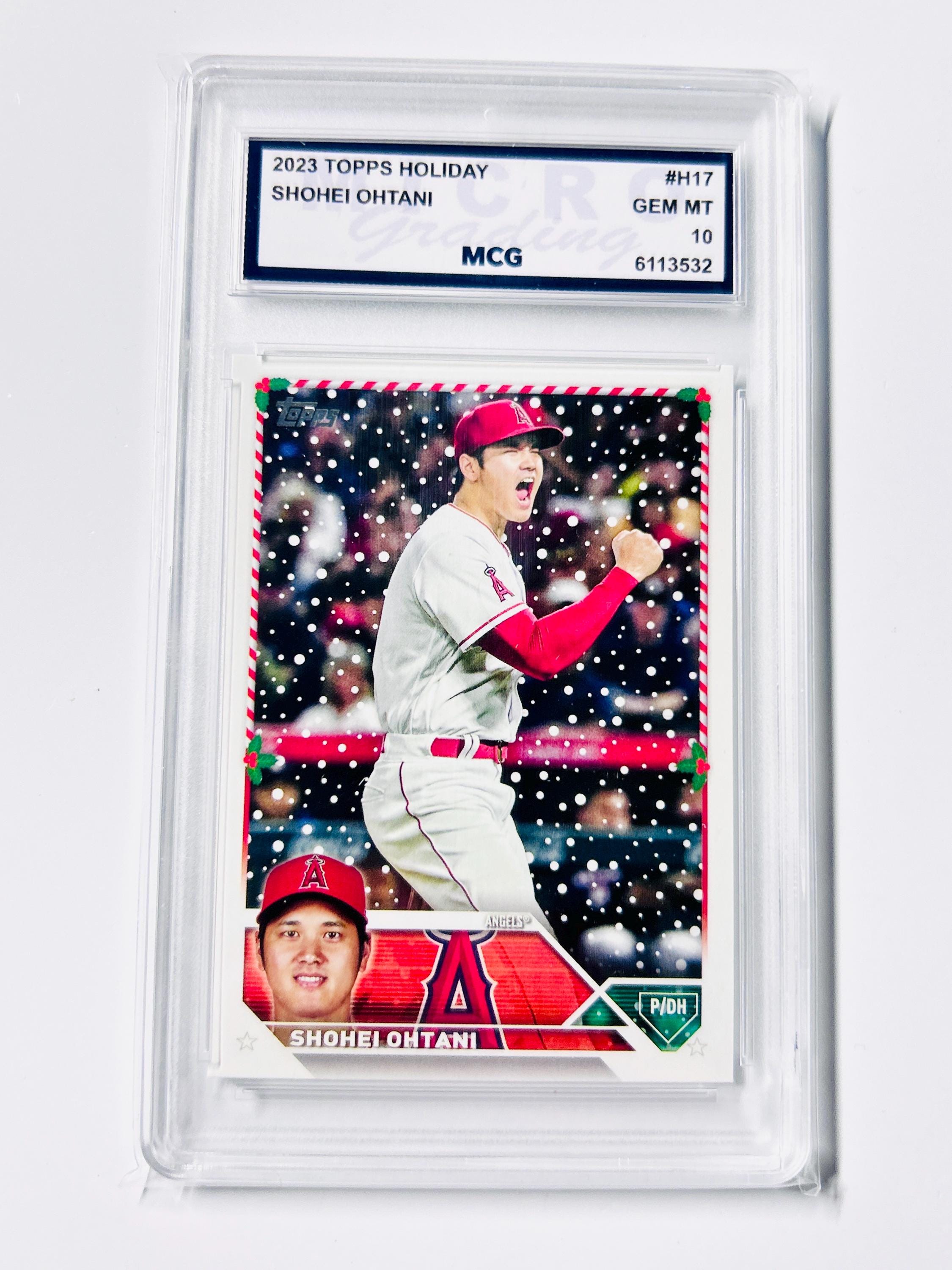 GRADED 10 SHOHEI OHTANI 2023 Topps Holliday “winter Snow Variation