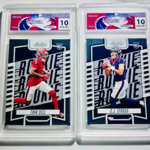 Lot de (2) cartes Dell Graded 10 CJ STROUD Tank Absolute Rookies
