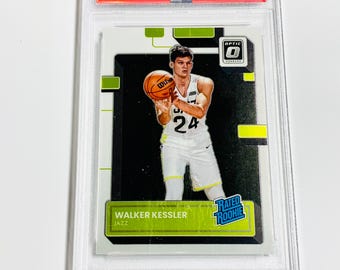 PSA 9 WALKER KESSLER Rookie Card 2022 Donruss Optic Rated Rookie #213 Utah Jazz Graded Mint