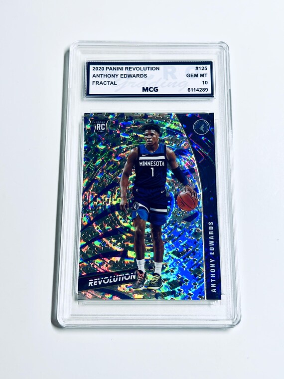 GRADED 10 ANTHONY EDWARDS Rookie Card 2020 Panini Revolution