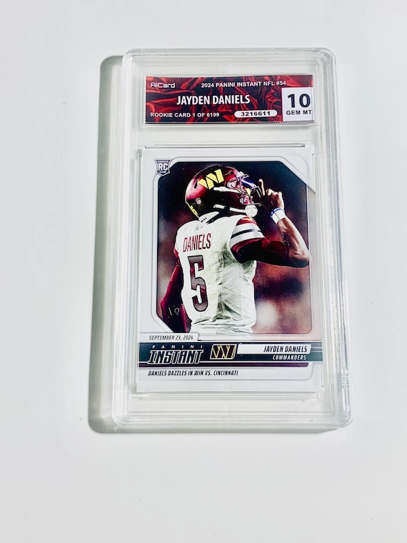 GRADED 10 2024 Panini Instant NFL #54 Jayden Daniels Rookie Card 1 of 6199  - Etsy