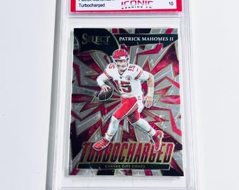 GRADED 10 PATRICK MAHOMES 2021 Select Turbocharged “Super Bowl” Kansas City Chiefs Pristine Card