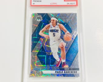 GRADED 10 PAOLO BANCHERO 2024 Mosaic Premium Lazer #1 Orlando