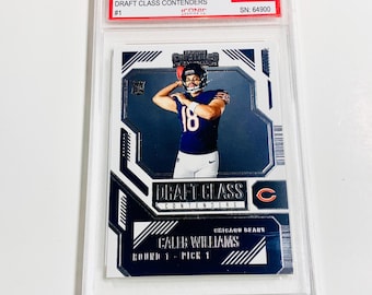 GRADED 10 CALEB WILLIAMS Rookie Card 2024 Contenders Draft Class #1 Chicago Bears Pristine Card