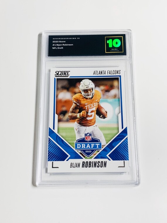 GRADED 10 BIJAN ROBINSON Rookie Card 2023 Score Nfl Draft #1