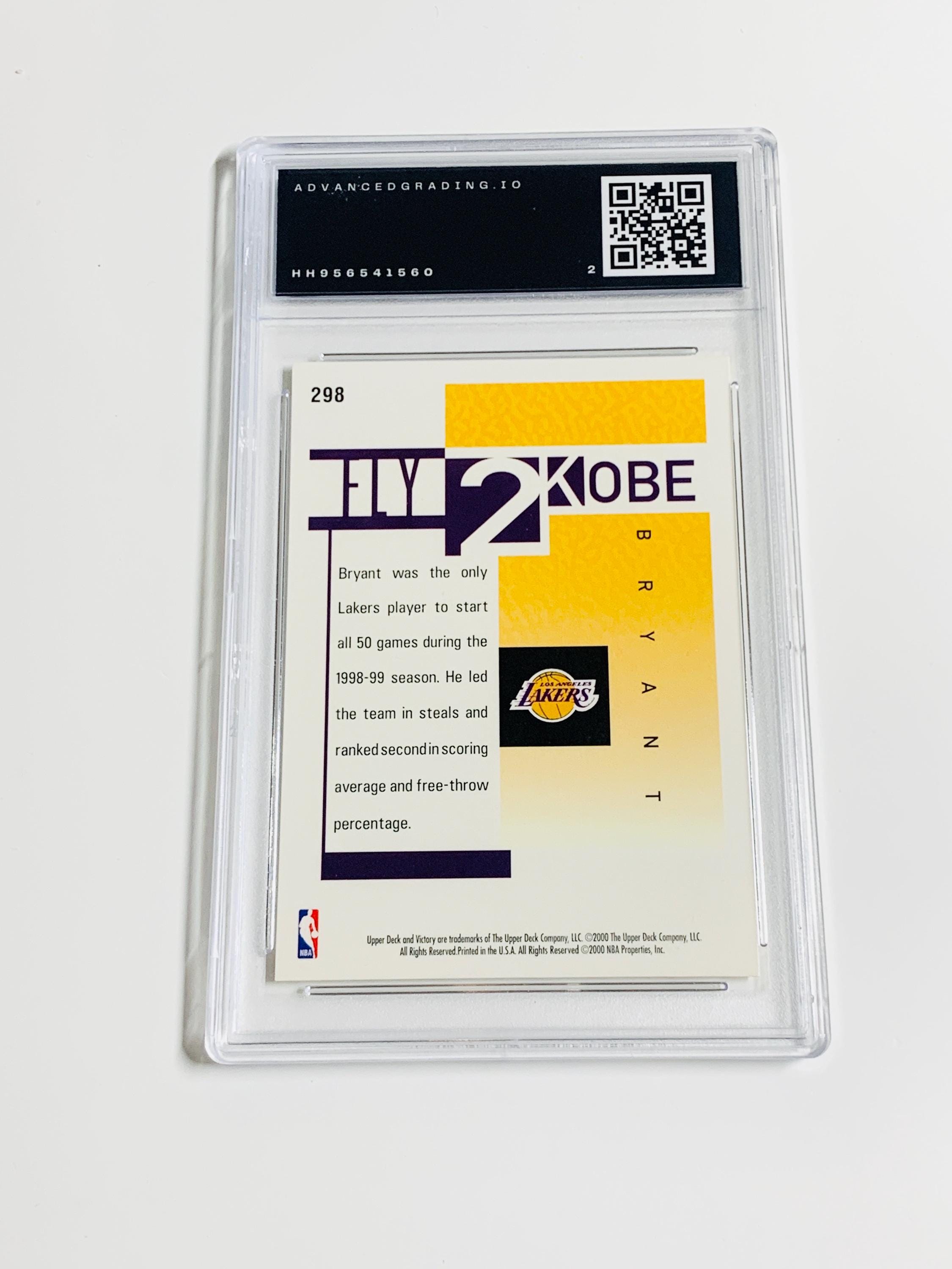 GRADED KOBE BRYANT 2000 Upper Deck Victory #298 “fly 2 Kobe” Los