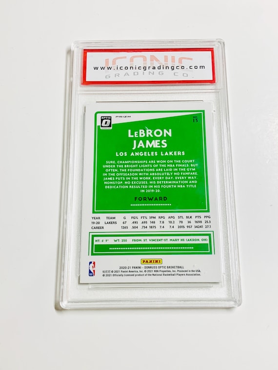 GRADED 10 Lebron JAMES 2020 Panini Donruss Optic Fanatics Box Set