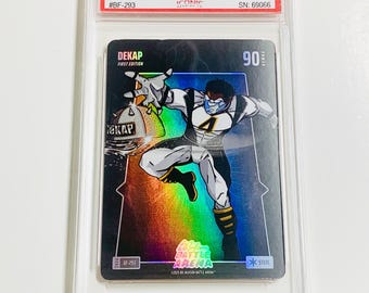CALIFICACIÓN 10 DK METCALF “Dekap” Primera Edición Battle Foil 2025 Bo Jackson Battle Arena Steel #BF293 Tarjeta impecable de los Pittsburgh Steelers