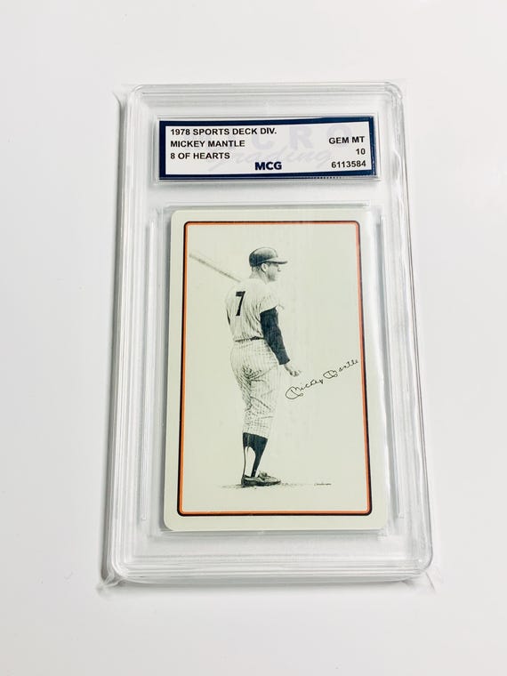mickey mantle graded baseball cards PSA 5 (Baseball Card) 1967 Topps 1952 Topps Mickey Mantle Signed