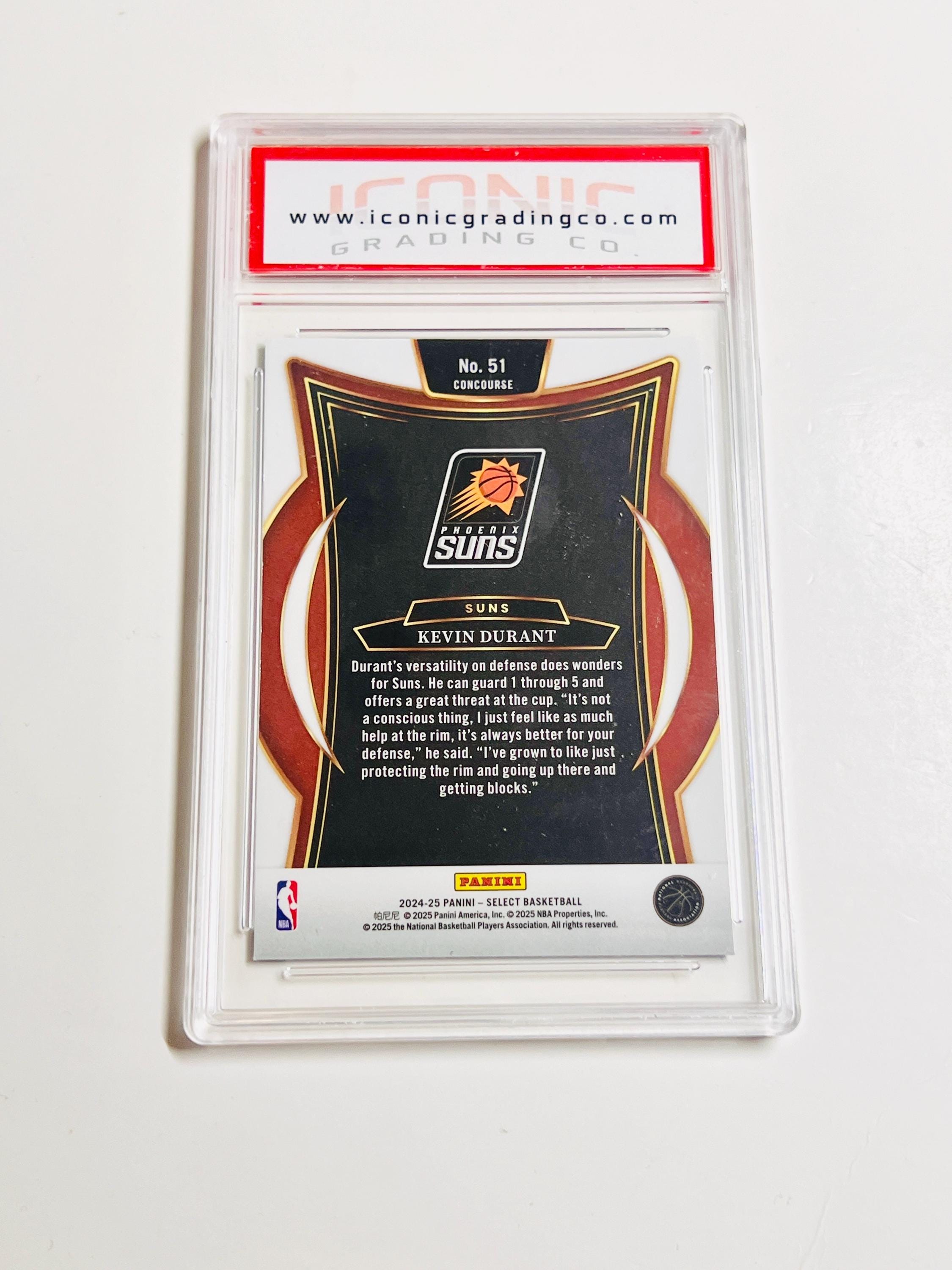 グレード10 ケビン・デュラント 2024 セレクトブルー #51 新品カード 
