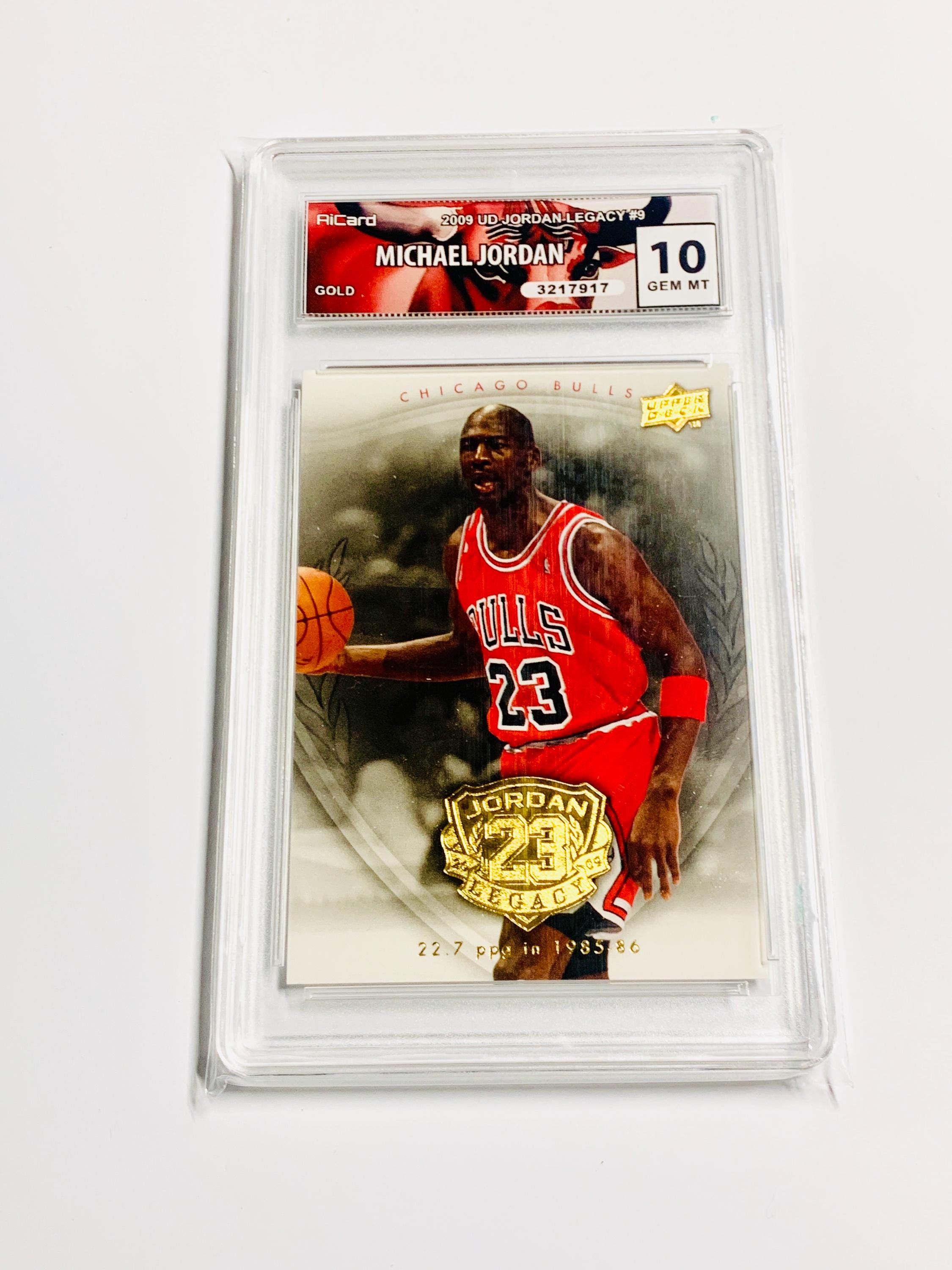 GRADED 10 MICHAEL JORDAN Gold 2009 Upper Deck Jordan Legacy #9