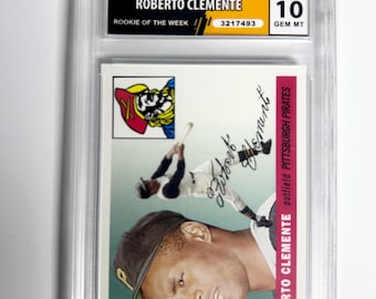 GRADED 10 ROBERTO CLEMENTE 2006 Topps Rookie Of The Week Pirates Gem Mint
