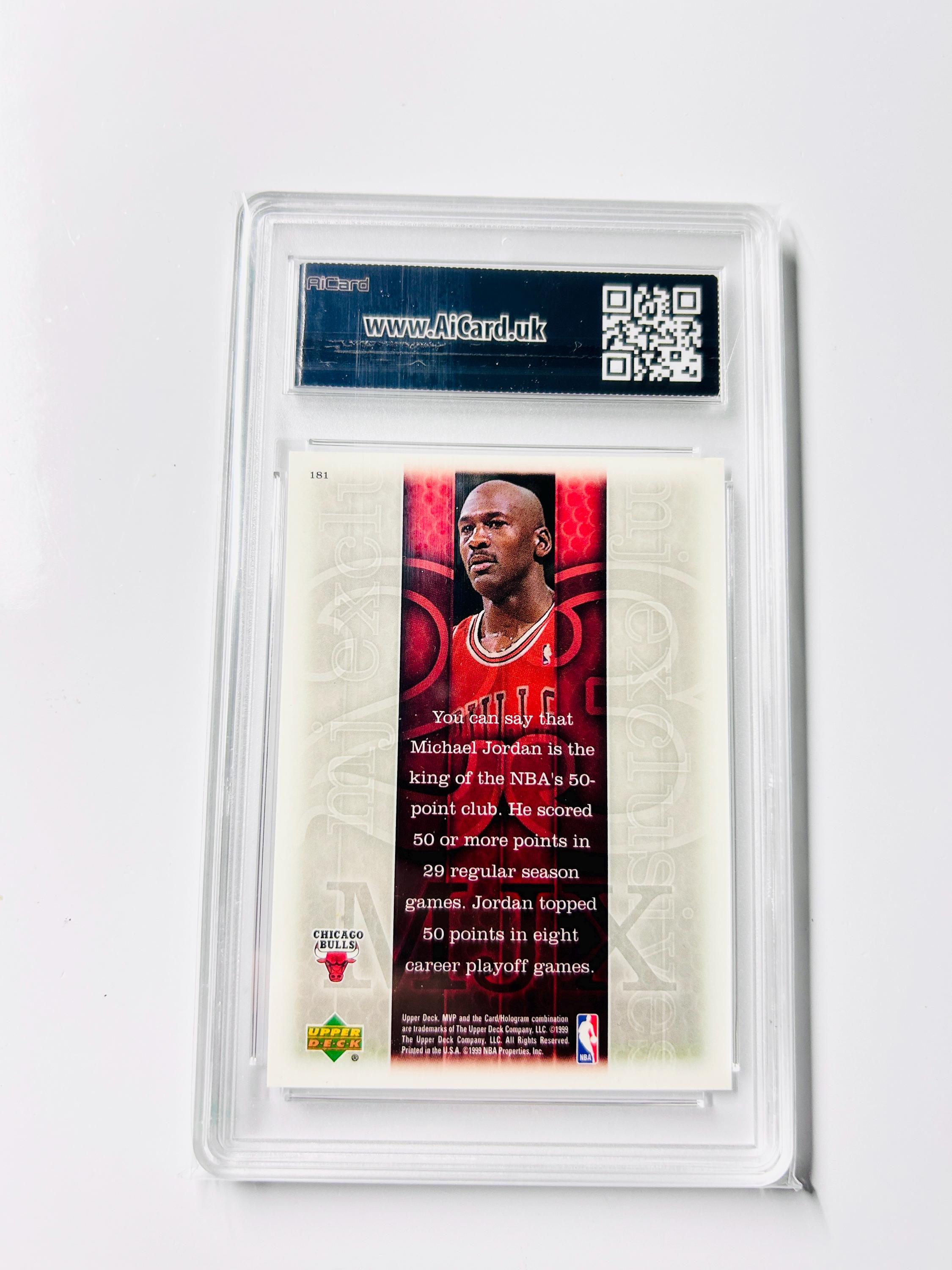 GRADED 10 MICHAEL JORDAN 1999 Upper Deck Mvp Mj Exclusives #181 